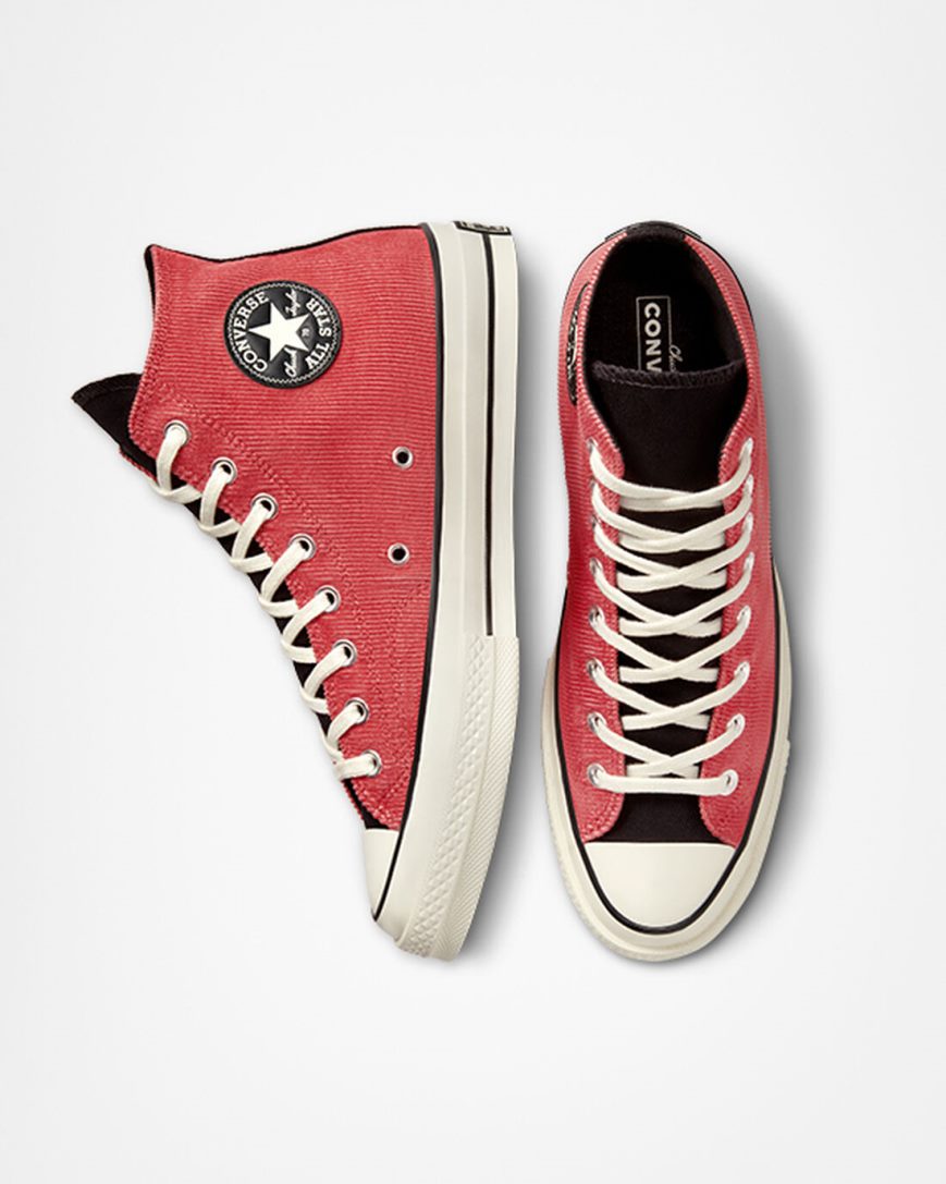 Pánské Boty Vysoké Converse Chuck 70 Workwear Červené Černé | CZ AHRD54